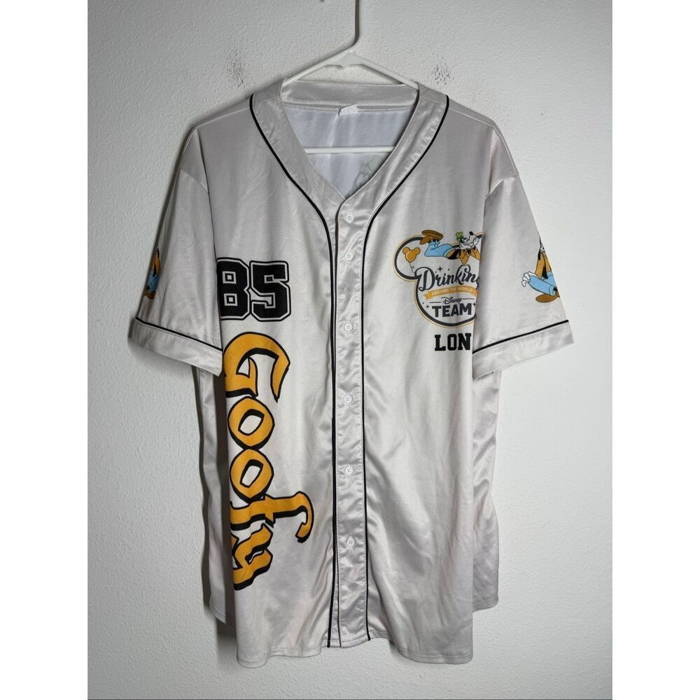 Disney EPCOT Drinking Around The World Team Goofy Jersey XL Lon